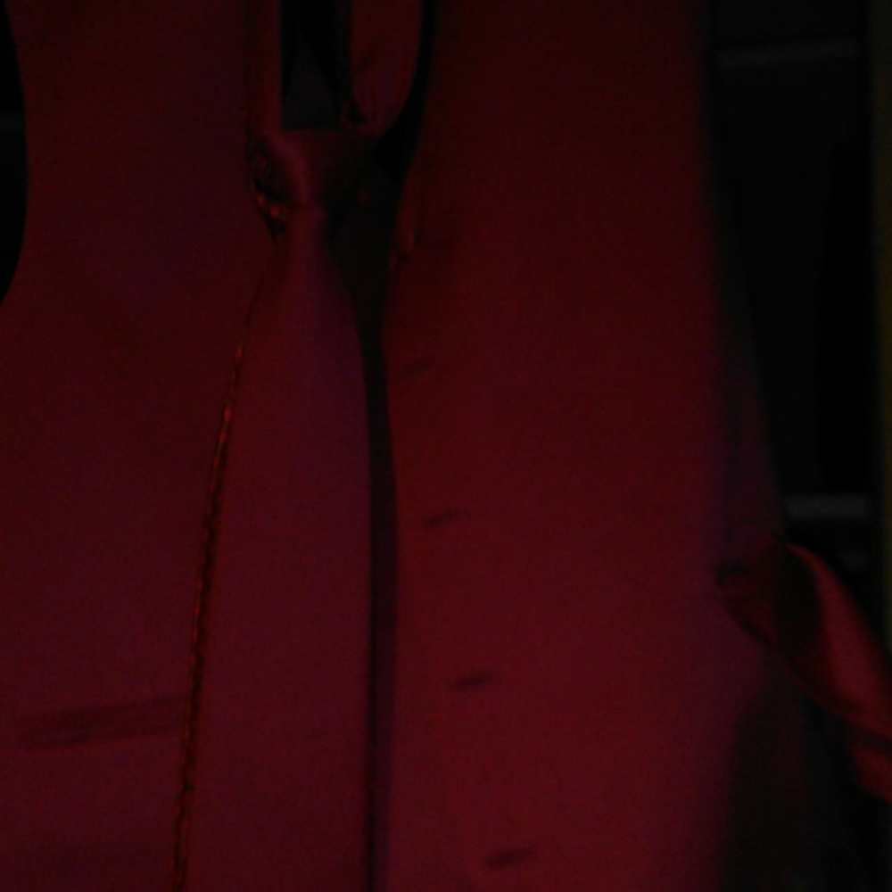 Men's vest with tie and handkerchief